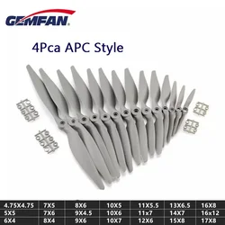 4 шт., нейлоновый пропеллер Gemfan APC 5050 6040 7050 7060 8040 8060 9045 9060 1050 1060 1070 1155 1260 1365