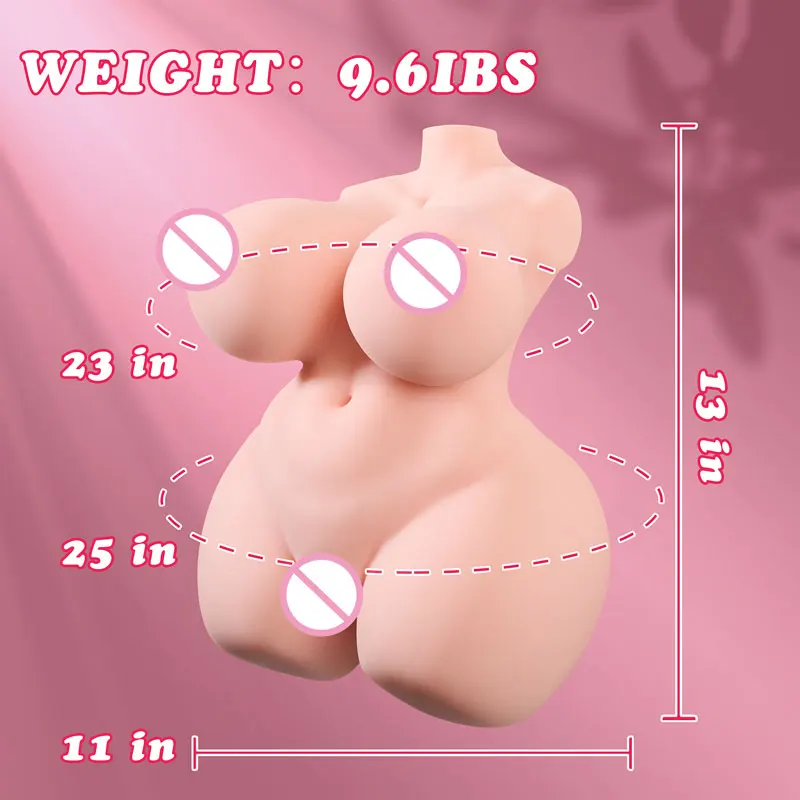 9.4lb نابض بالحياة الكبار دمية الجنس ذكر الاستمناء 3 في 1 الإناث الحب دمية ثلاثية الأبعاد واقعية الجذع الجنس الدمى مع كس الحمار الثدي
