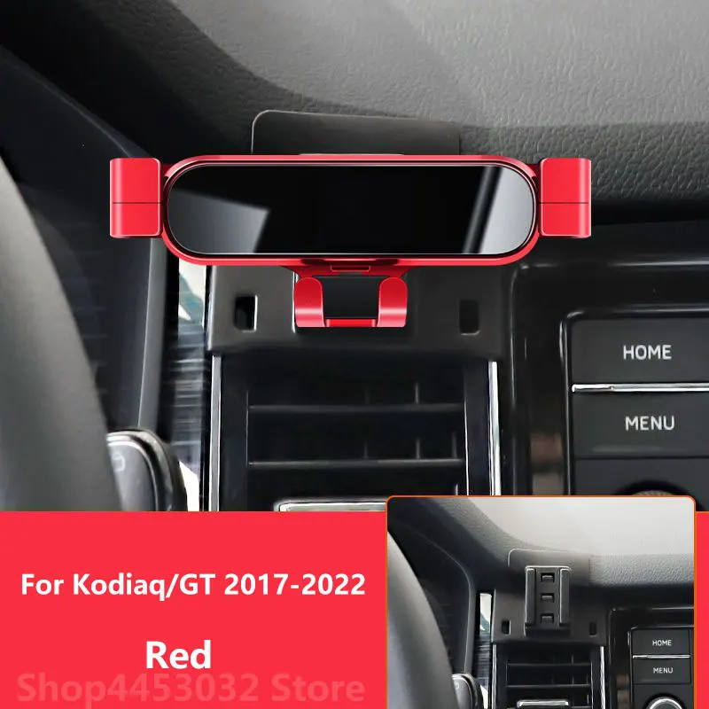 For Skoda Kodiaq GT Car Mobile Phone Holder 360 Degree Rotation Special Bracket Clamping Accessories