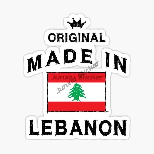 Lebanon Emblem Code Flag Creative Sticker Motorcycle Laptop Truck Window Bicycle Wall Car Helmet Table Room PVC Decal Assecories