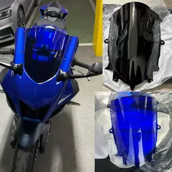 For Yamaha YZF-R6 R6 2017 2018 19 2020 2021 2022 2023 2024 R7 YZF-R7 Windshield Double Bubble Windscreen Screen Wind Deflectors