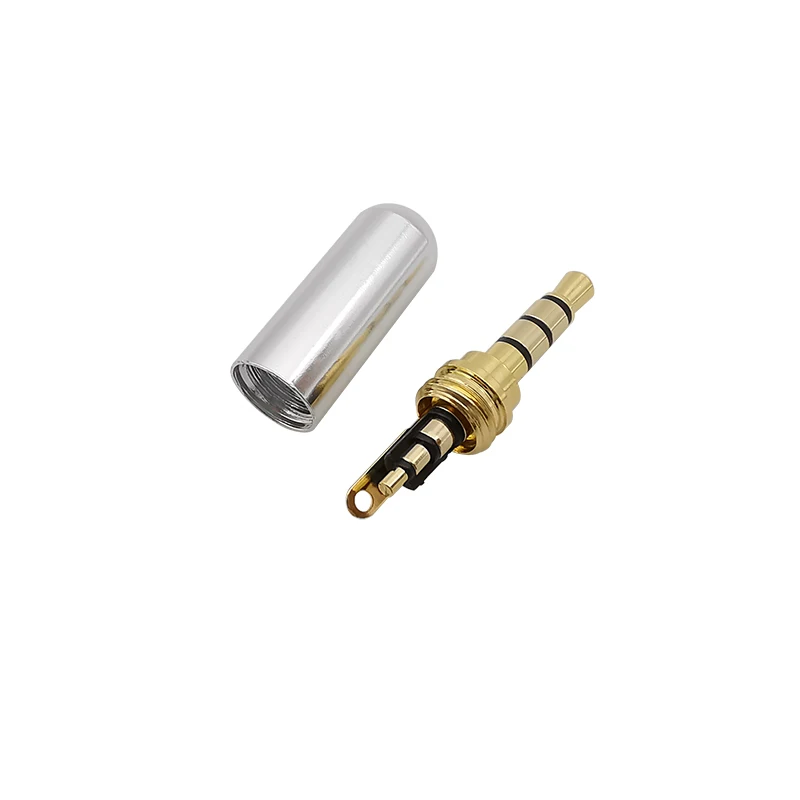 5Pcs/lot 3.5mm 4 Pole Male Plug Stereo Audio Headphone Soldering Type Connector 3.5mm TRRS Audio Plugs Repair DIY Adapter view 5