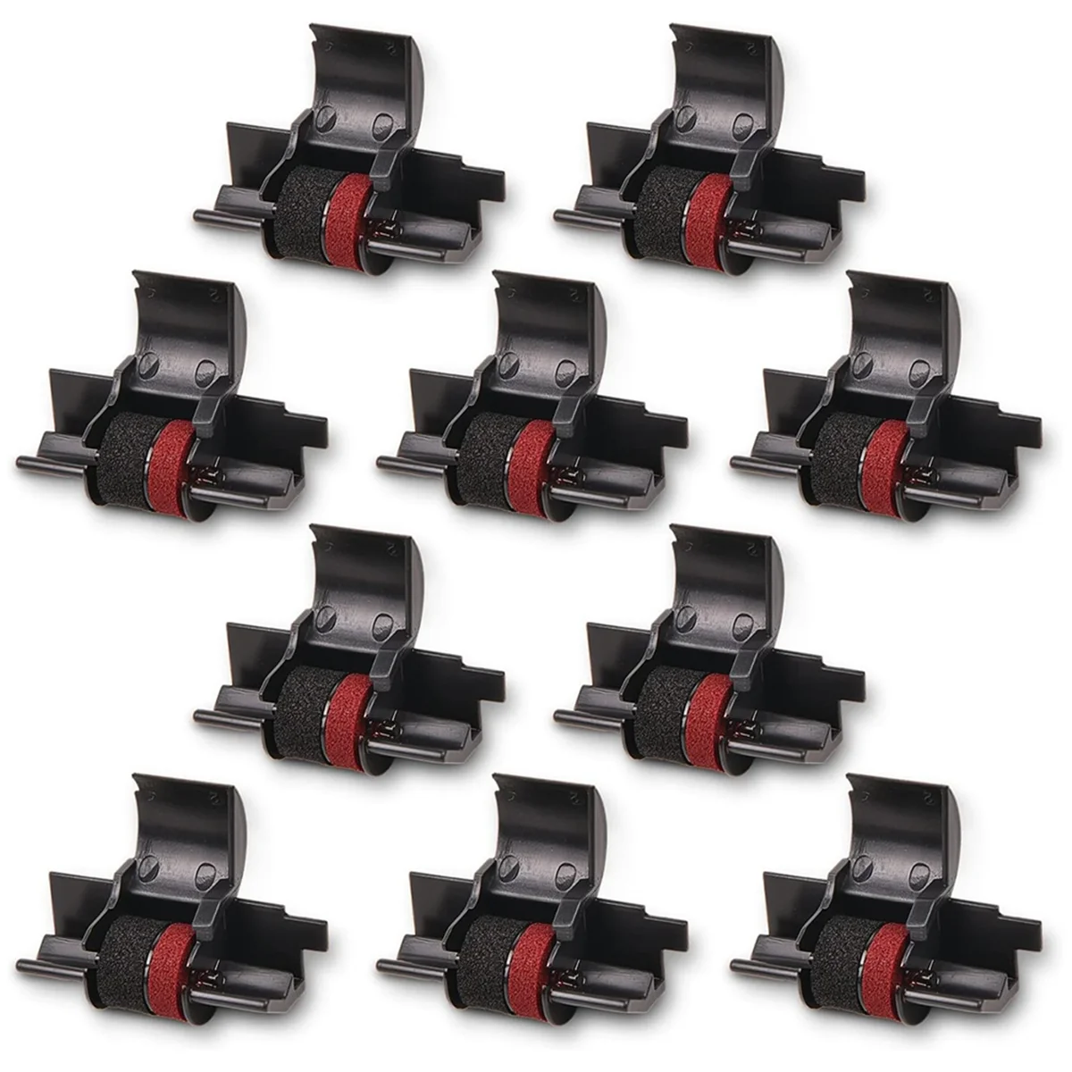 10Pcs Calculator Printer Ribbons Black and Red Ink Roller Printer Ribbons IR40T IR-40T Replacement for CASIO HR18 HR21