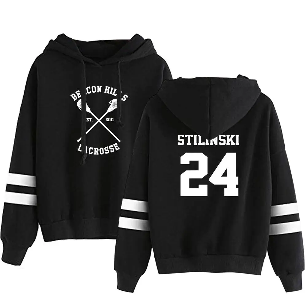 Teen Wolf Hoodie Unisex Pocketless Sleeve Women Men Sweatshirt Harajuku Streetwear Stilinski 24 Fashion Clothes Plus Size