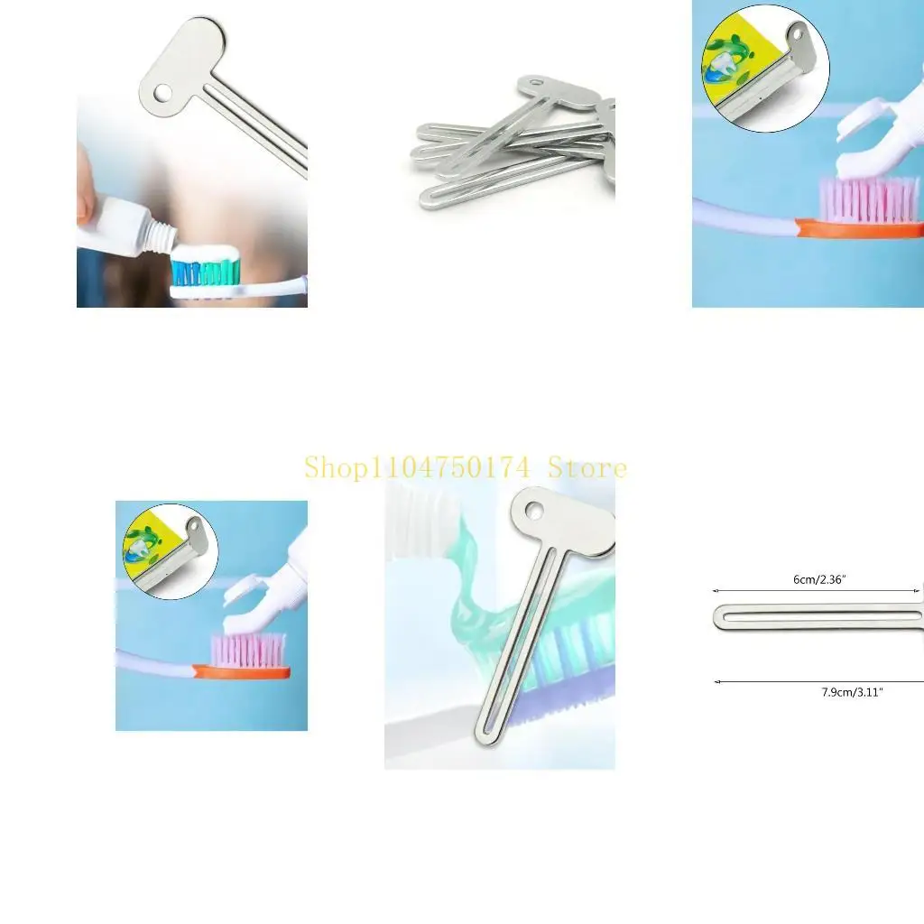 Toothpaste Squeezer Semicircular Tube Dispenser Metal Texture for Hand Cream Face Cleanser Mayonnaise Use top sale
