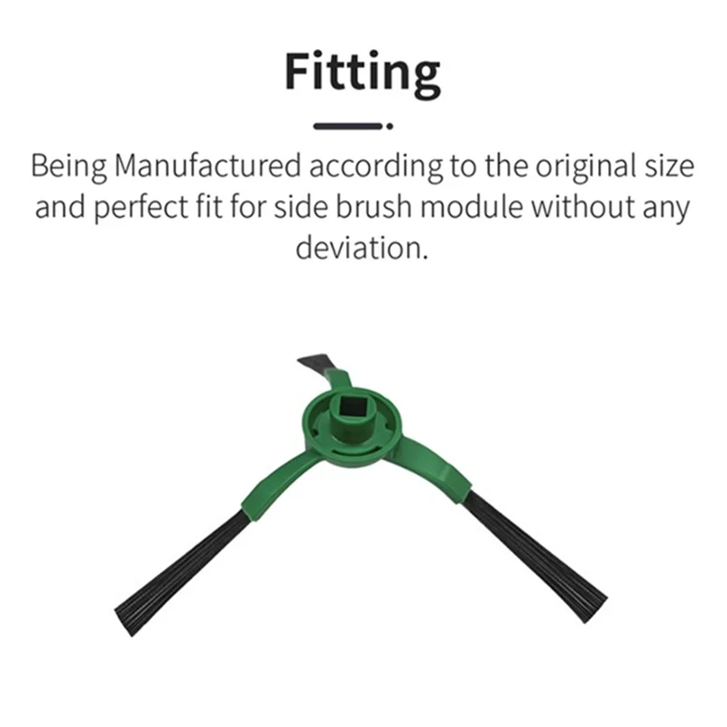 KEOL-12 Buah Sikat Samping untuk Irobot Romba Combo Essential/2 Essential / Vac Essential / Essential Vac 2 Aksesori Penyapu