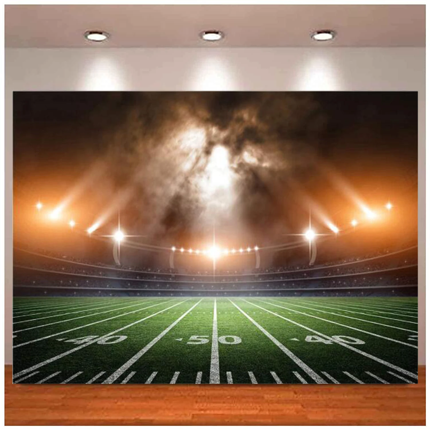 

American Football Photography Backdrop Sports Stadium Photo Booth Background For Studio Props Banner Poster