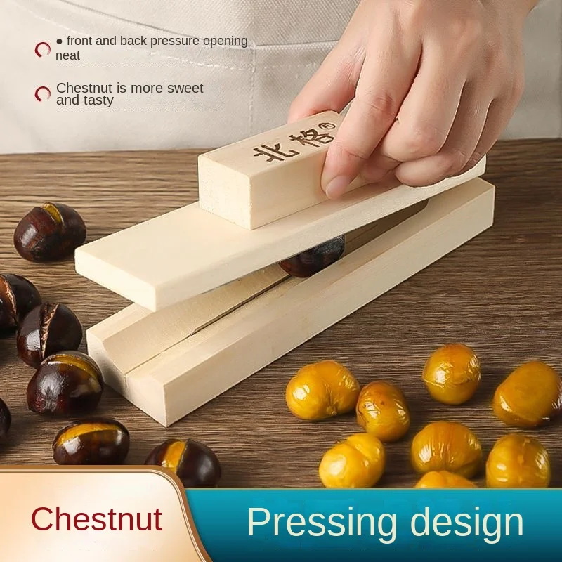 Stainless Steel Chestnut Cutter Sheller Tool for Walnut Pecan Hazelnut - Rustproof Ergonomic Kitchen Gadget Gift