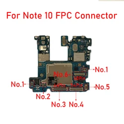 10 pçs de energia para samsung note 10 plus/note10 n976 n975 n970 bateria display lcd carregamento usb wifi antena fpc conector a bordo