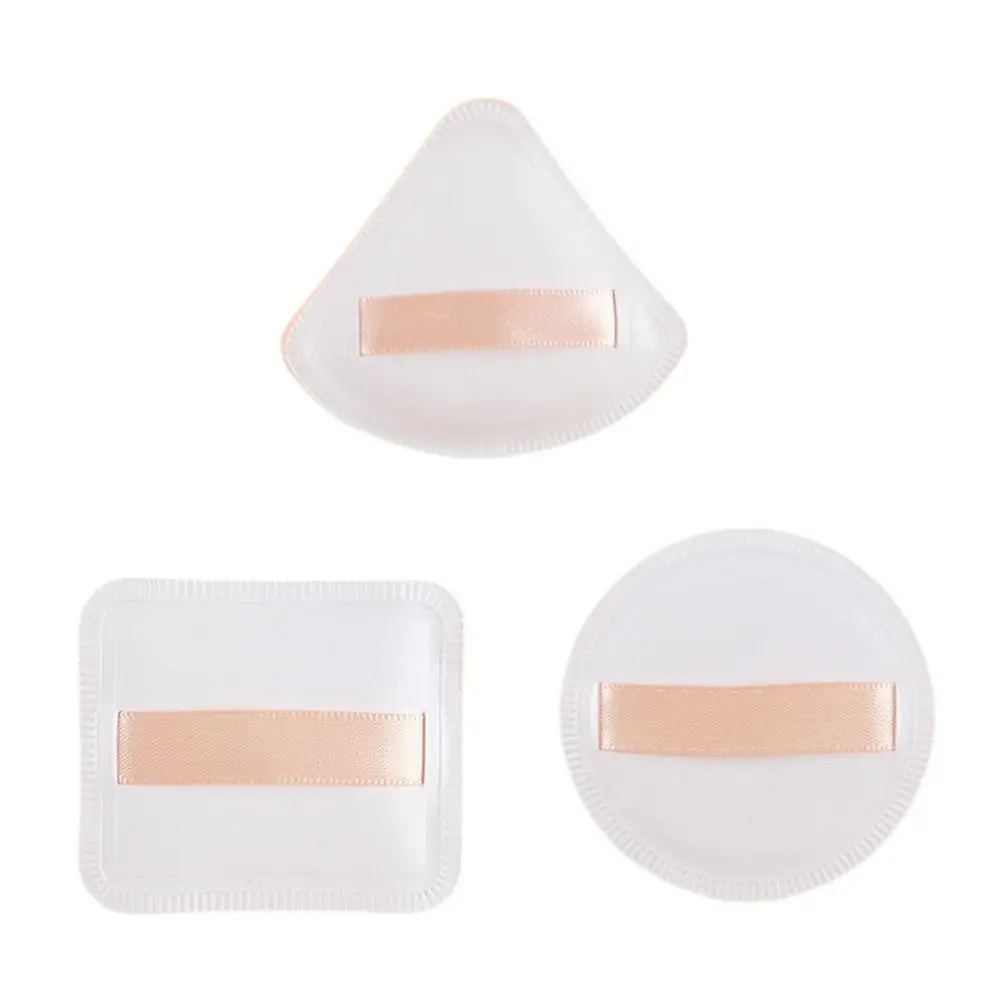 Round Triangle Powder Puff Square Dual-use Wet Dry Cosmetic Puff Beauty Makeup Tools Non-eating Powder Triangle Makeup Egg Puff