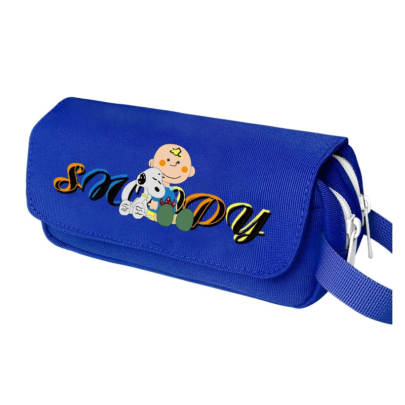 Snoopys Pencil Case Cartoon Dog Student Stationery Box Large Capacity Boy Girls Pen Pouch Cute School Supplies Birthday Gift