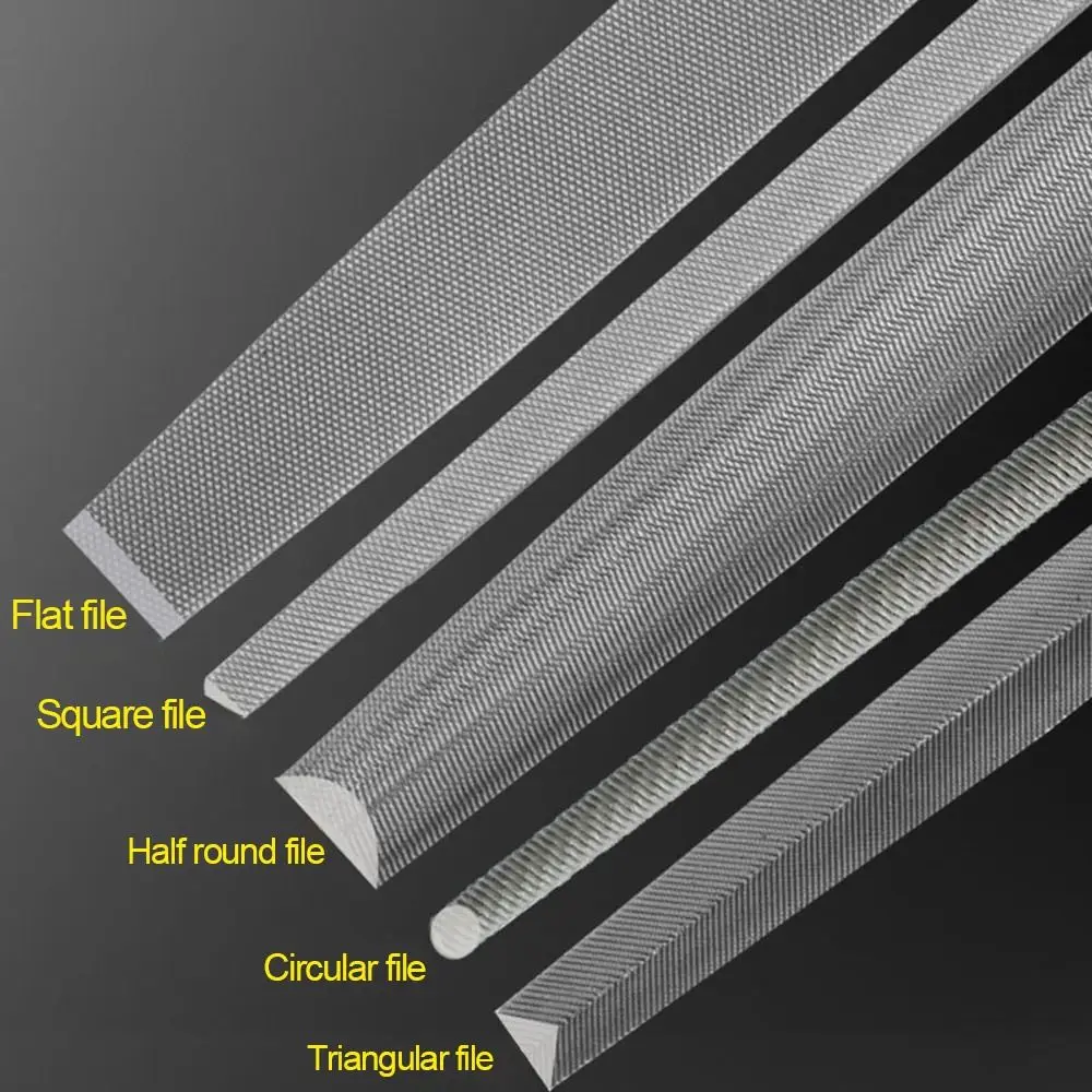 6/8 Inch Steel Files Steel Flat/Semicircle/Triangle/Circle/Square Sharpener Grinding Straightening Saw File Leather