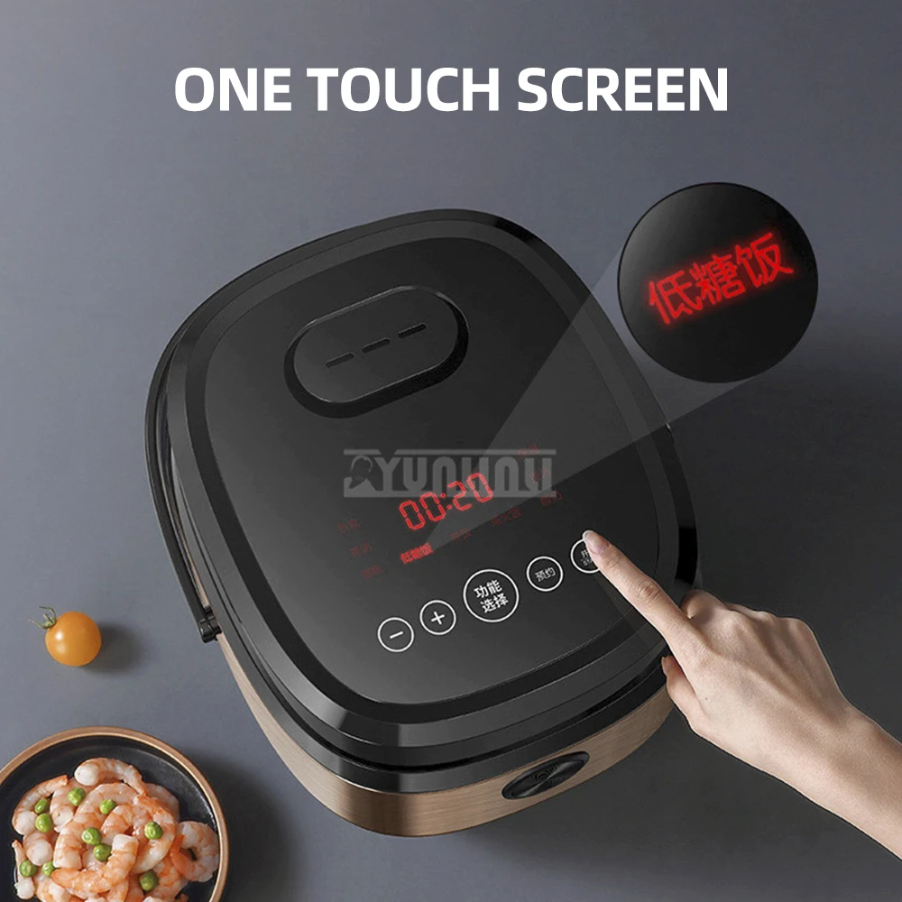 Olla arrocera inteligente Elektirikli Ocak de 5L para 3-4 personas, cocina eléctrica de separación de sopa de arroz, máquina de cocina antiadherente