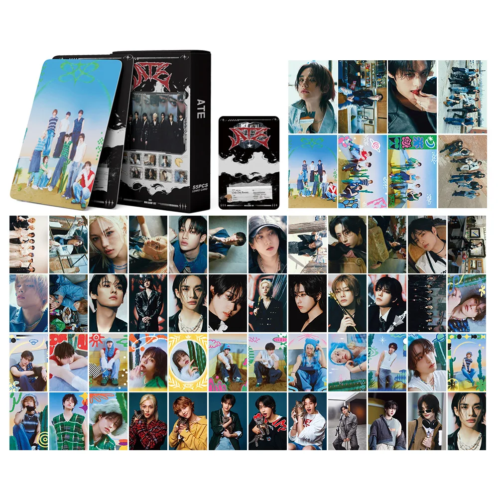 XIURAN 55 Pcs SK ATE Album Lomo Card Kpop Photocards  Postcards  Series