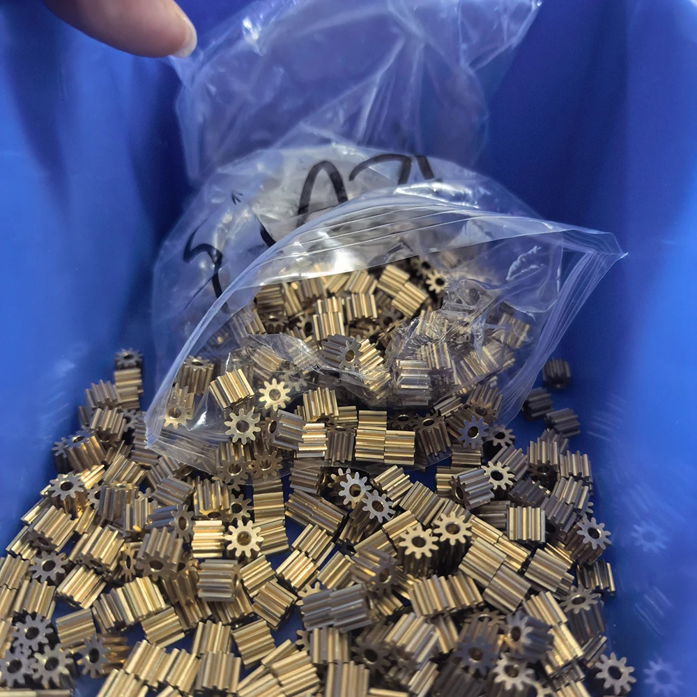150pcs 0.4M Modulus 13T  Teeth Metal Copper Gear For 3mm shaft