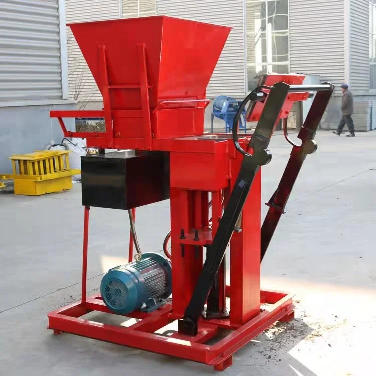 Electric interlocking brick making machine with higher efficiency and competitive price for construction machinery