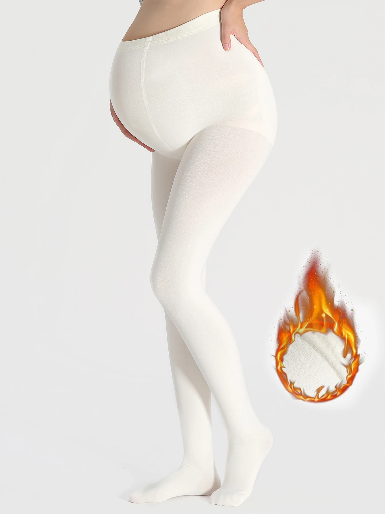 

Один пакет, однотонная повседневная одежда, теплые удобные колготки для беременных, узкие леггинсы для беременных женщин