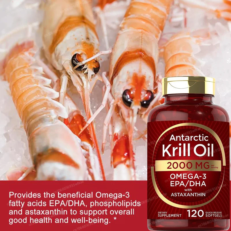 

Astaxanthin Capsules With EPA/DHA Omega-3 Promotes Cardiovascular Health & Metabolism Upporting Eye, Joint & Skin Healt