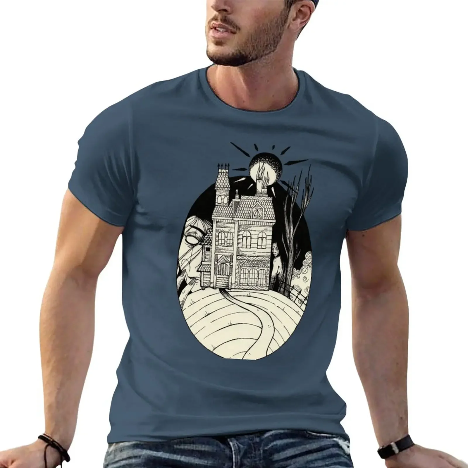 Haunted Mansion. T-Shirt summer clothes sweat sweat shirts, men