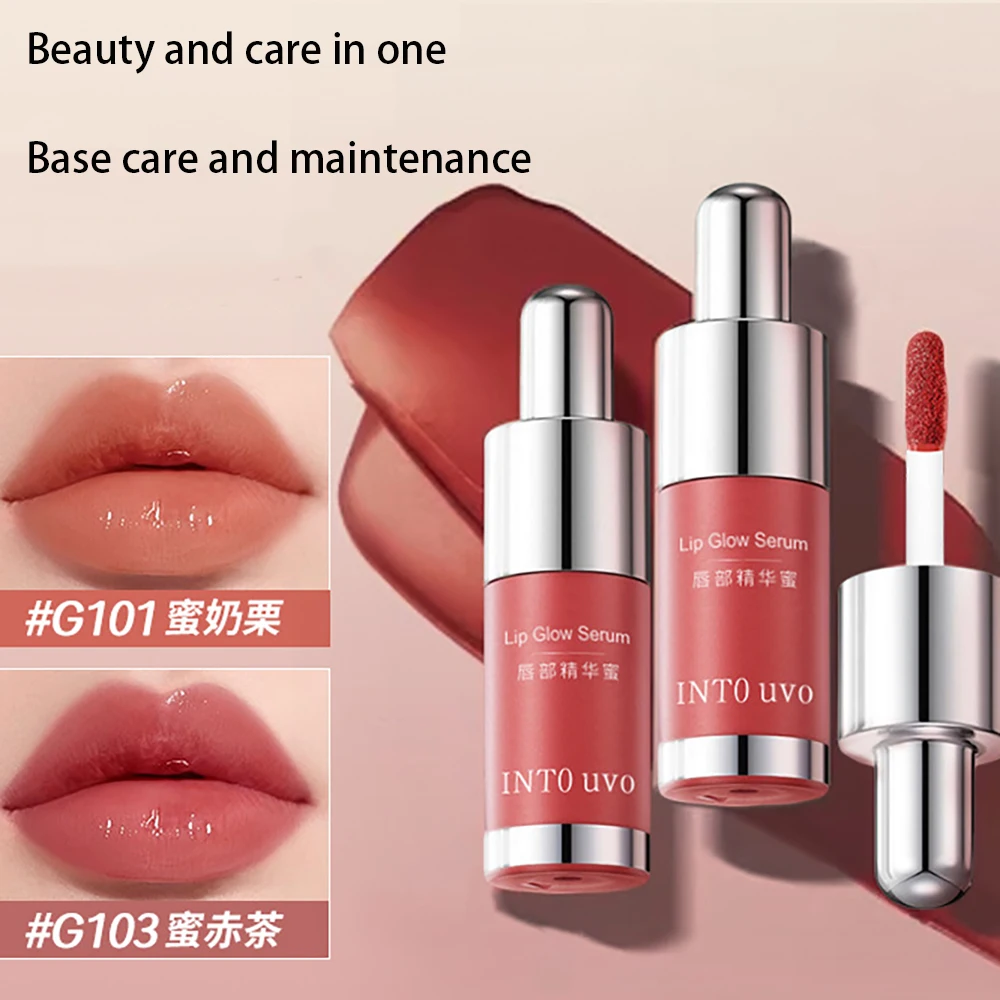 

3g Water Light Lip Oil Moisturizing Glass Lip Gloss Lip Balm Lip Care Female Lipstick Lip Glaze Lips Waterproof Non Stick Cup