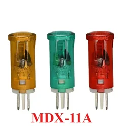 5/10/20Pcs/lot MDX-11A Guiding Signal Lamp Panel Mounting Neon Indicator Red Green Yellow Lights 220V Signal Lamp