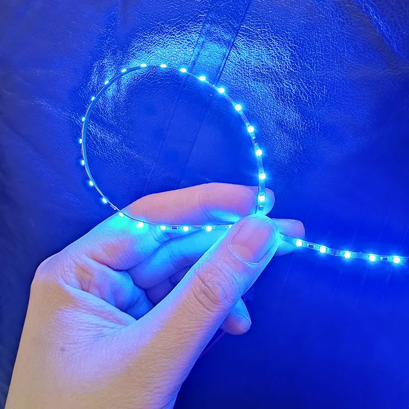 Bande lumineuse Flexible à led, modèle 0805, 12v, ruban de diodes pour rétro-éclairage de l'écran de télévision ou de bureau