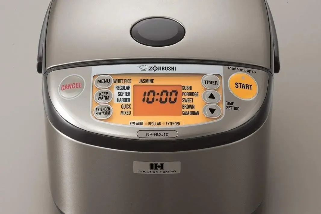 Zojirushi NP-HCC10XH Sistema de aquecimento por indução Panela de arroz e aquecedor, 1 L, aço inoxidável cinza escuro