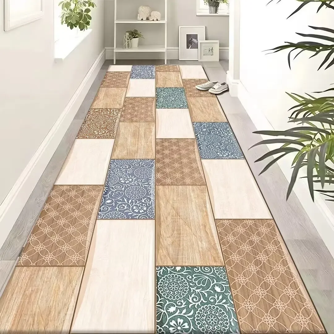 Persia Style Hallway Carpet Non-slip Stairway Area Rugs Easy Clean Living Room Floor Mats Home Decor Entryway Runners Washable