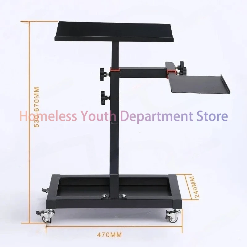 Movable mouse, keyboard, lift bracket, integrated independent landing, dedicated to simulating steering wheel bracket