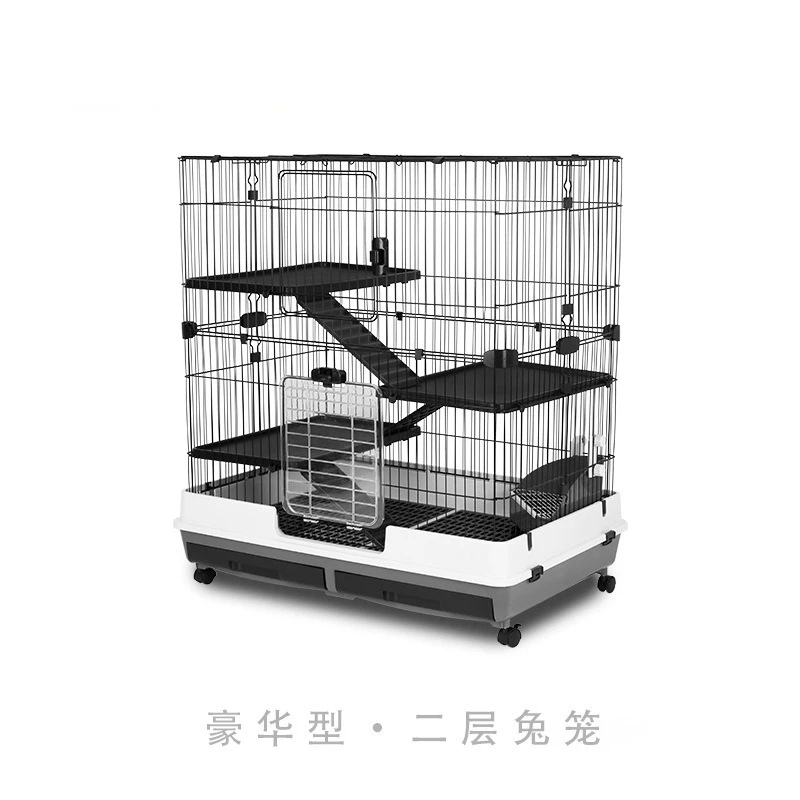 King size rabbit nest villa pet rabbit cage 100cm double drawer ARB100-2