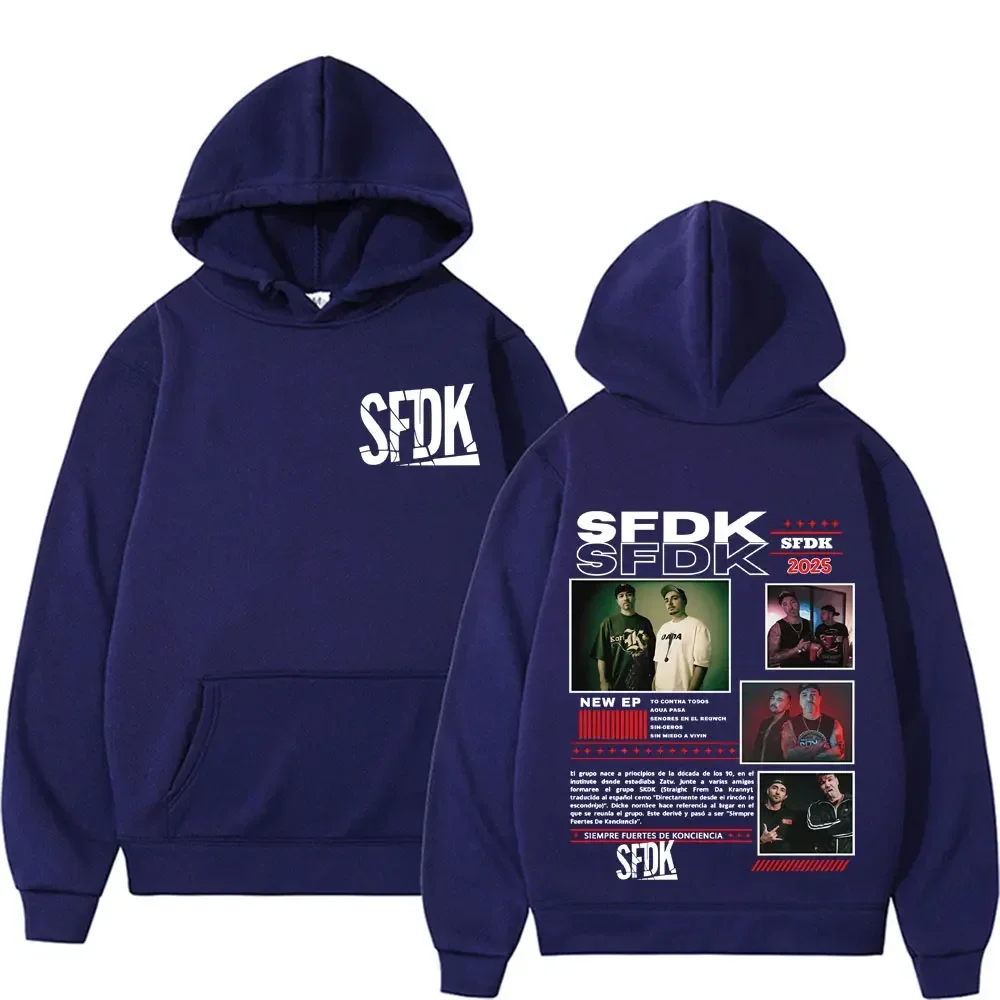 Customization Rapper Sfdk Album Tour 2025 Graphic Hoodie Men Women Harajuku Hip Hop Gothic Street Sweatshirts Casual Comfort Ove