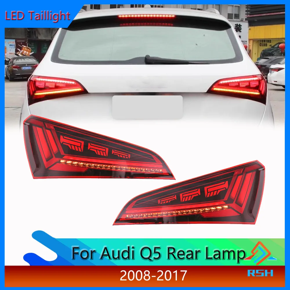 

Tail Light For Audi Q5 2007-2018 Taillight Assembly Modified LED Water Turn Signal Driving Reverse Brake Fog DRL Rear Lamp