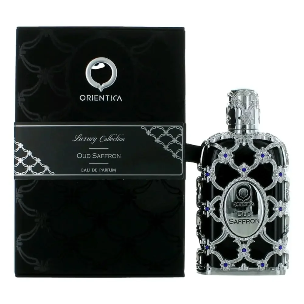 Orientica Oud Saffron 80ml EDP – عطر وودي دافئ حلو كهرماني وودي طويل الأمد للجنسين، هدية فاخرة لعيد الميلاد وعيد الحب