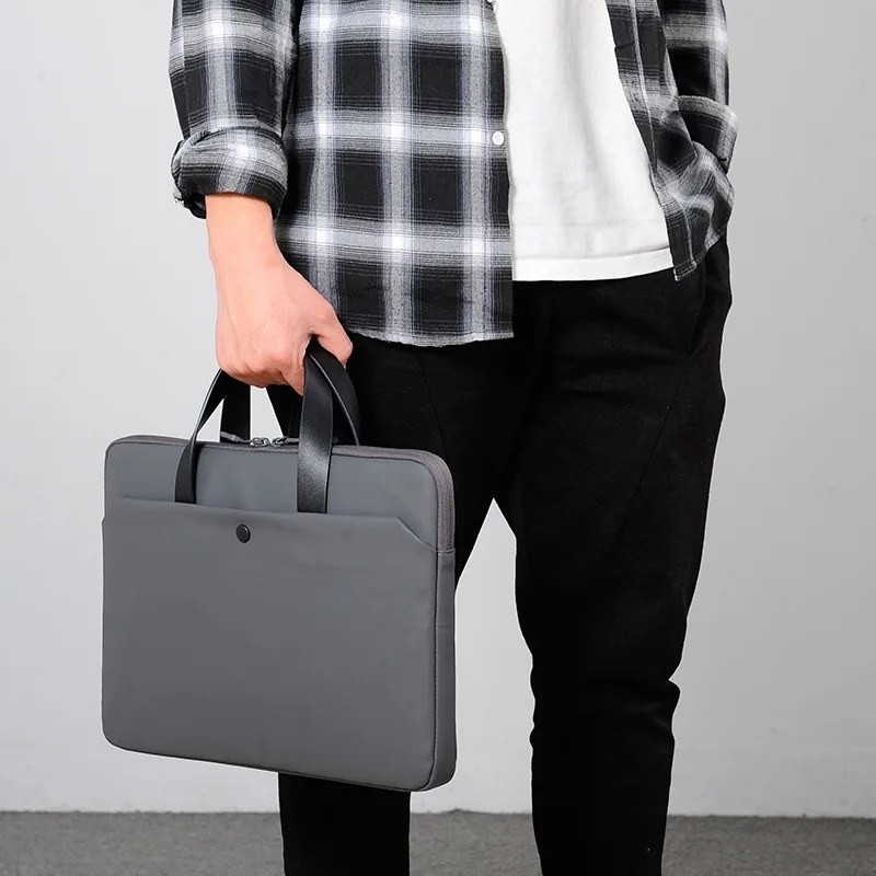 

Ультратонкий портативный 15,6-дюймовый портативный портфель на одно плечо с водонепроницаемой пленкой для хранения компьютера