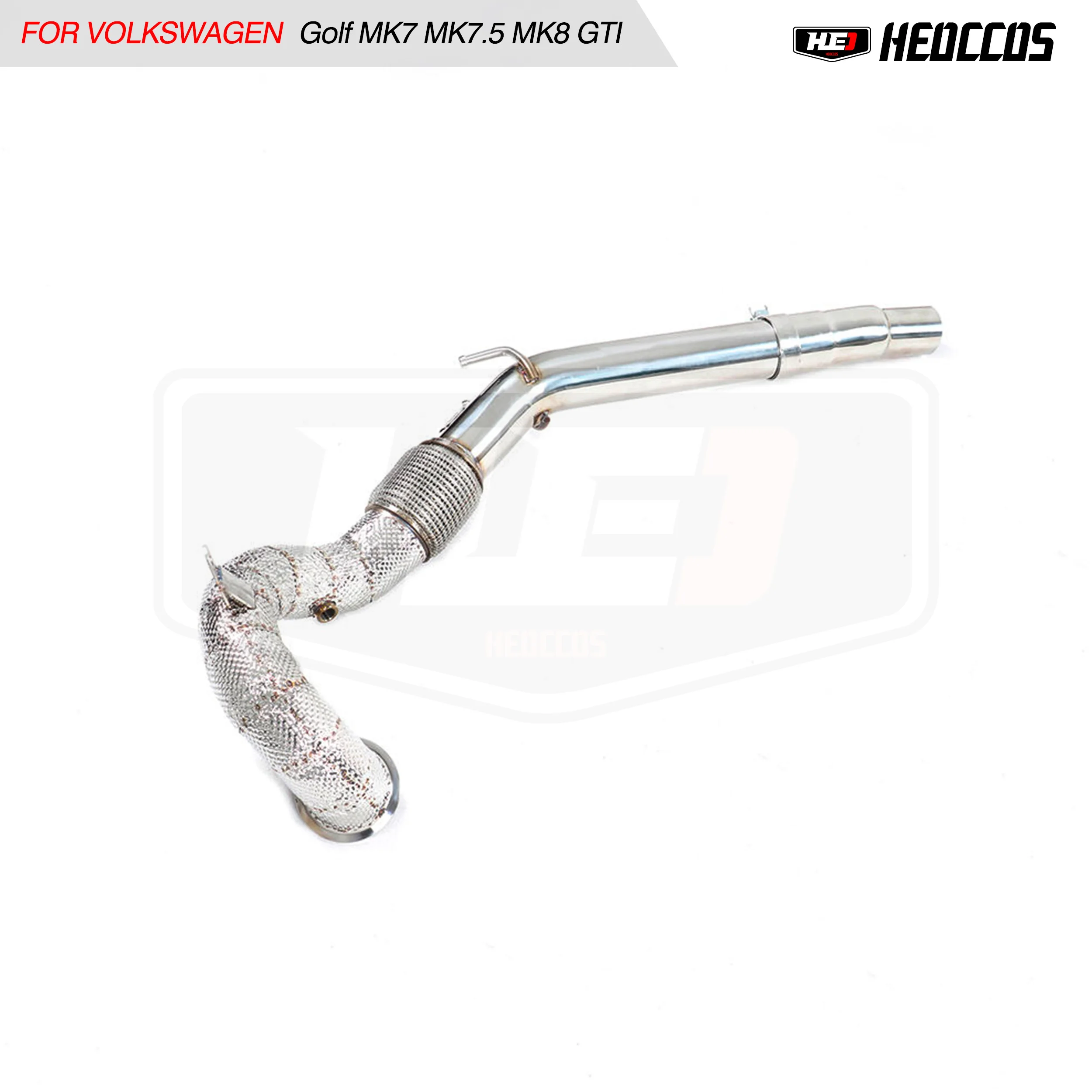 HEO exhaust For Volkswagen Golf Mk7 MK7.5 MK8 GTI A3 2.0T exhaust manifold downpipe converter header with cat pipe