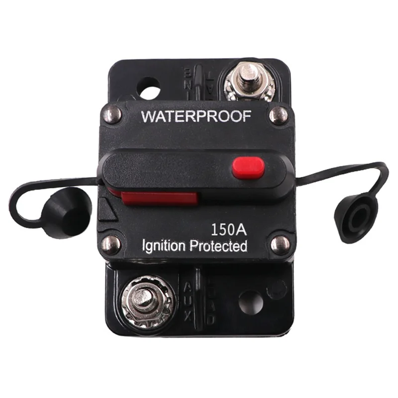 

A67P-12-48V DC Circuit Breaker Fuse Reset Waterproof 150A AMP For Car Boat Auto