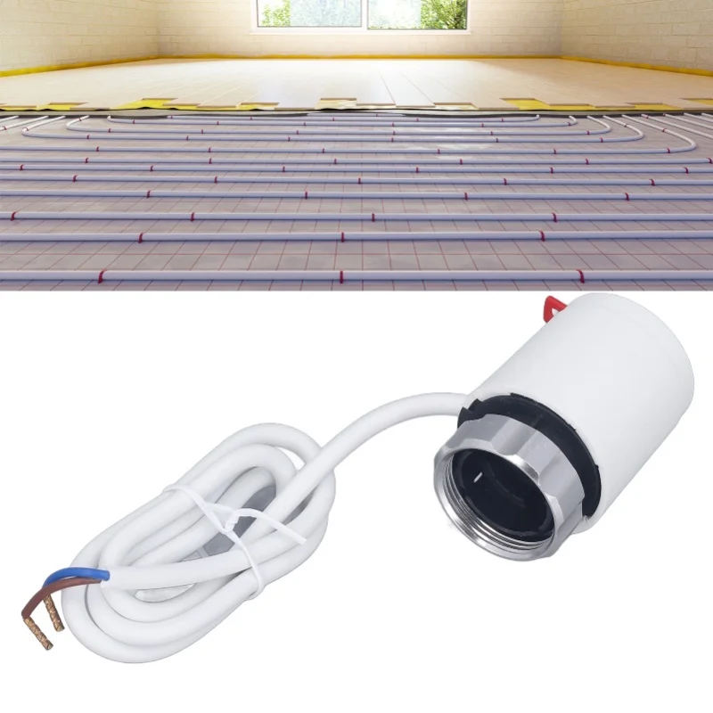 Электрический термопривод, нормально закрытый электротермический привод для водяного клапана, теплого пола, 230 В переменного тока