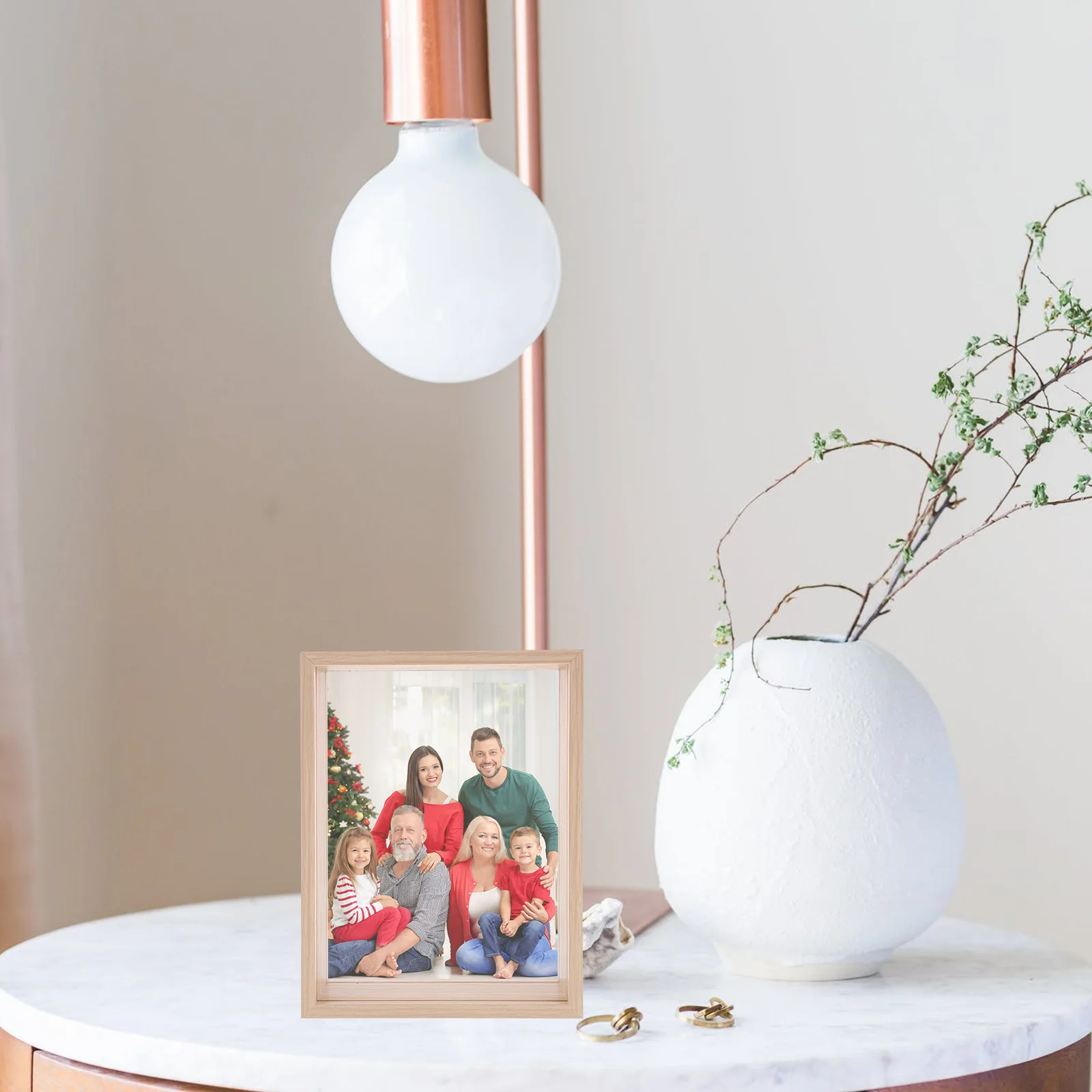 

Creative Dried Flower Photo Frame Density Board Material Pressed Flower Frame Living Room Decoration Photo Display Holder