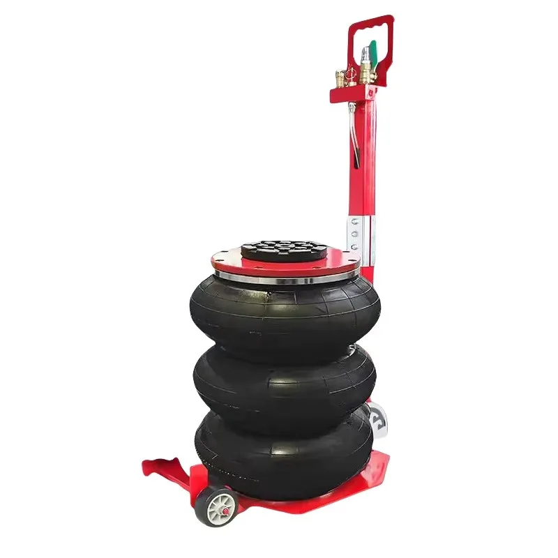 

Heavy Dut 3Ton 5 Ton Movable Pneumatic Inflatable Air Powered Garage Folding Cylinder Jack air Bag Jack 3t