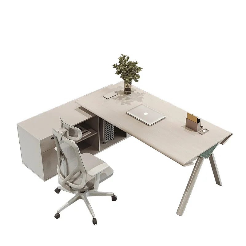 

2025 new model to the store boss simple modern president table office furniture light luxury manager large class desk