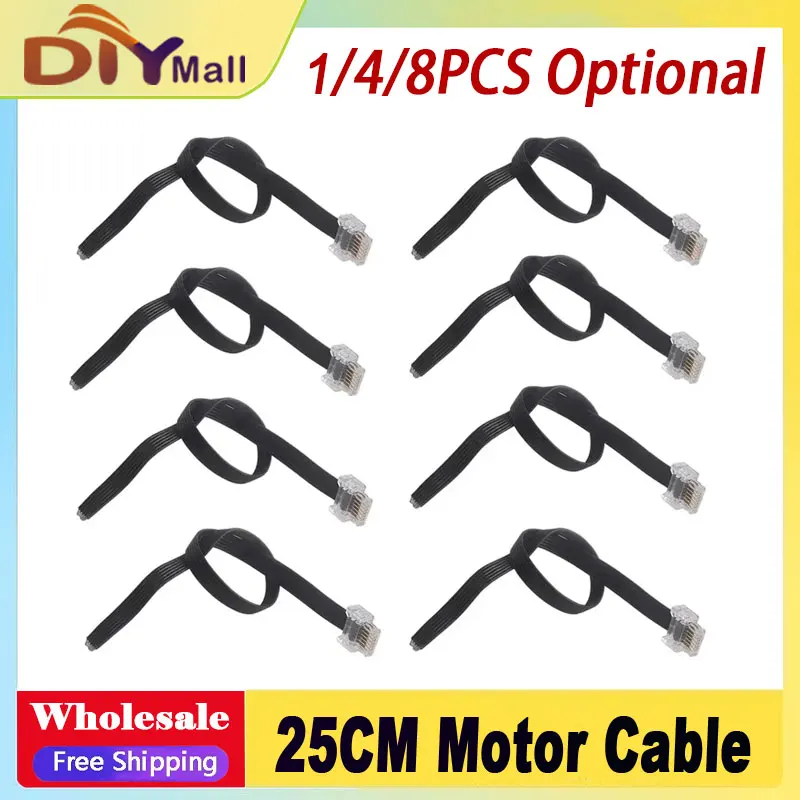 

25CM Black Motor Cable Connector - Replacement for Education 8883 9686 Robotics Building Kits