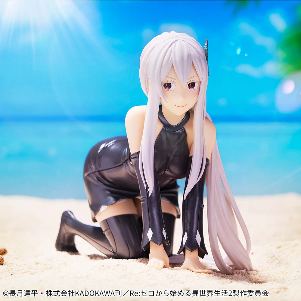 In Stock Original Banpresto Celestial Vivi Re:zero Echidna Emilia Swimming Suit Anime Figures Collectible Model Toys