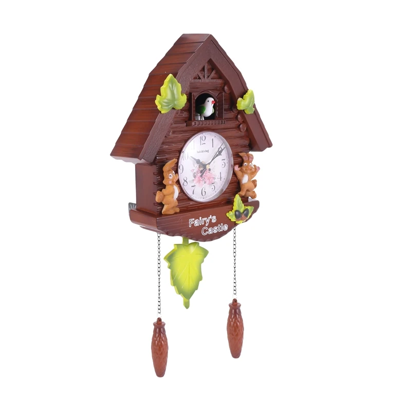 Cute Bird Wall Clock Cuckoo Alarm Clock Cuckoo Clock Living Room Watch Brief Children Bedroom Decor Home Day Time Alarm Clocks