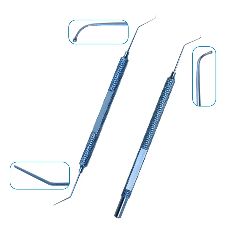 

Titanium Alloy Ophthalmic Micro Hook Spherical Head Hook Single/double Head Ophthalmic Eye Instrument