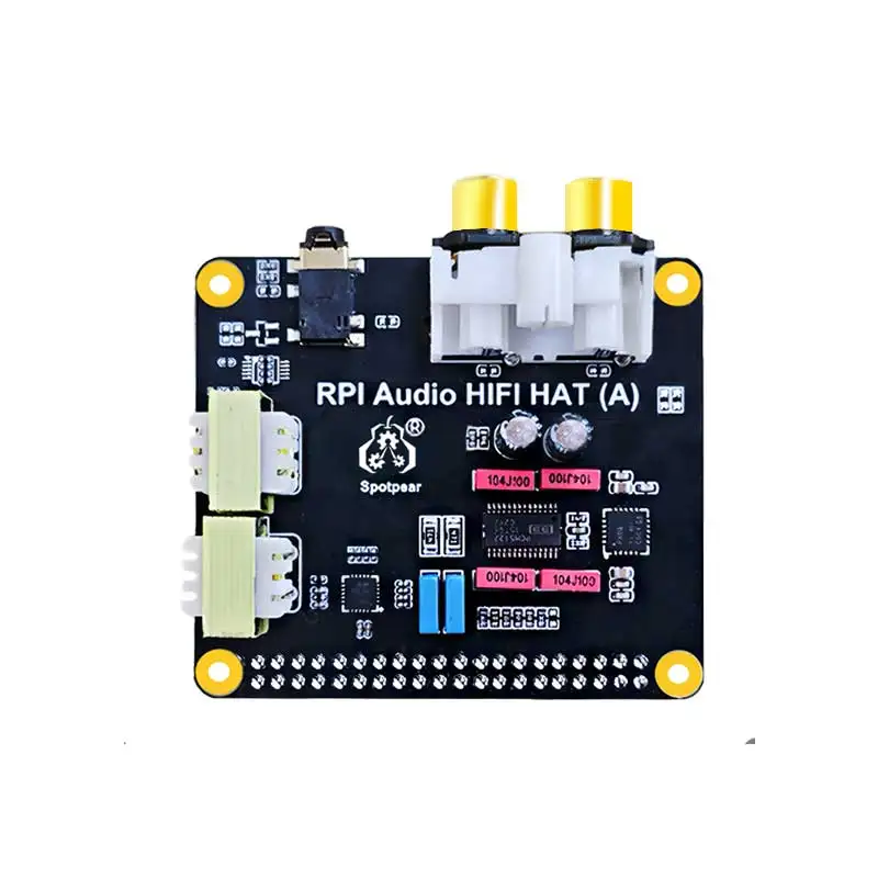 Módulo de placa de som de áudio raspberry pi5 hifi dac pcm5122 i2s baseado na interface raspberry pi 40gpio para raspberry pi5/4b/3b +/zero