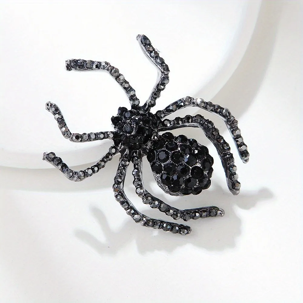 Women Spider Brooches Vintage Insect Pin Coat Sweater Jewelry