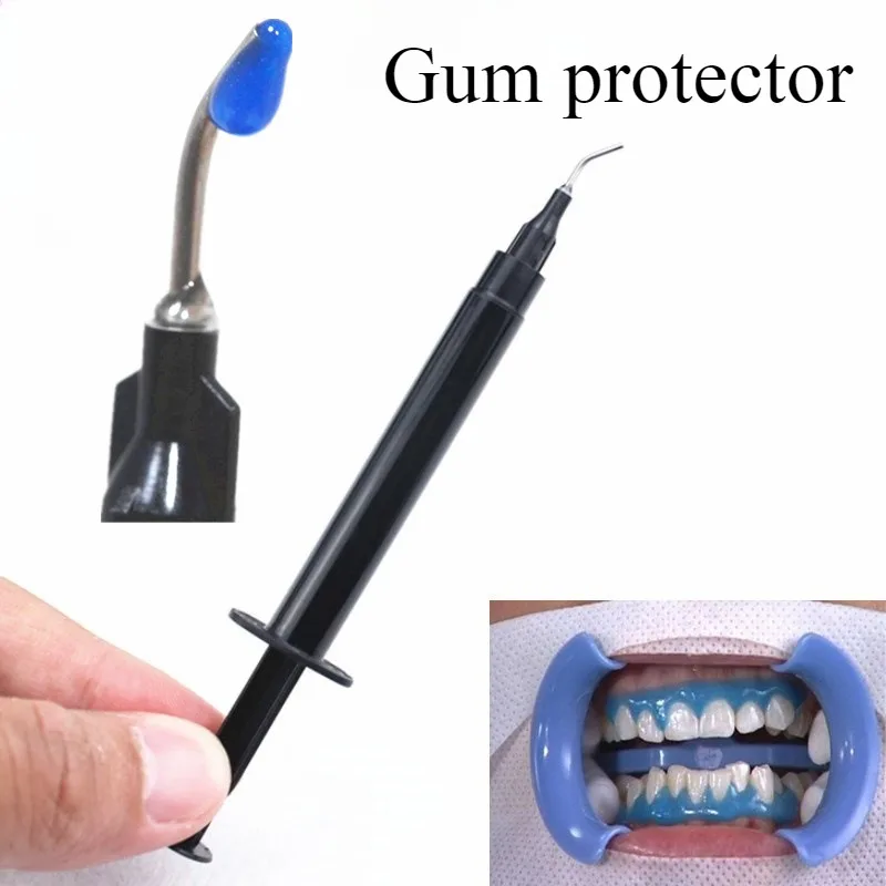 1 قطعة حامي اللثة الأسنان UV قابلة للشفاء حاجز اللثة الراتنج الأزرق علاج سريع الضوء البارد تبييض وكيل المواد الاستهلاكية المختبرية #1