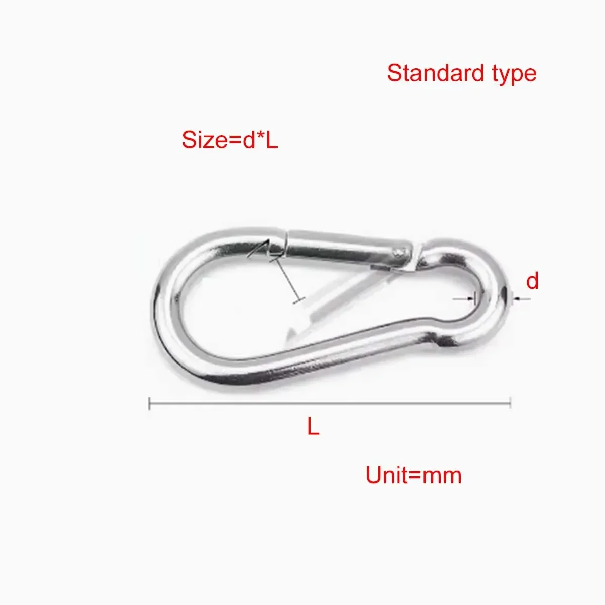 Schnell verbindungs ring aus Edelstahl 304/Standard-Feder schnalle M3-M14