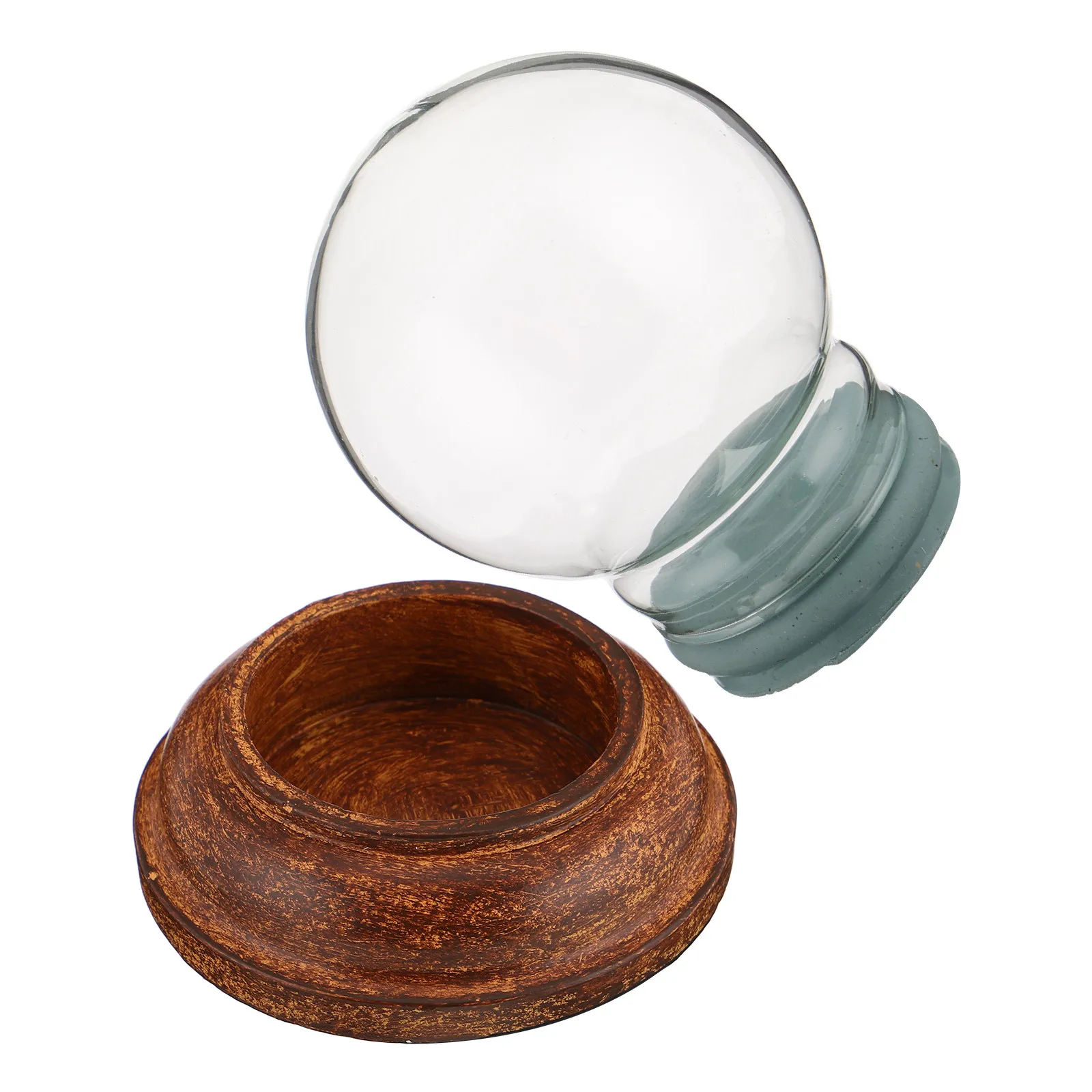 Creative DIY Snow Globe Empty Glass Water Globe Kit for Adults Craft Project Holiday Decoration and Custom Home Display