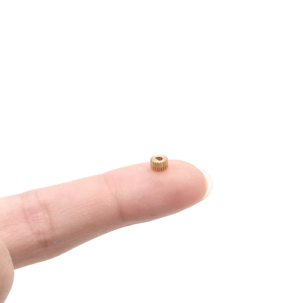 D-Hole 0.2M 20T Tooth 2mm Brass Cylindrical Gear Wheel For DIY 6mm Motor Main Drive Gear 1.5mm THICK